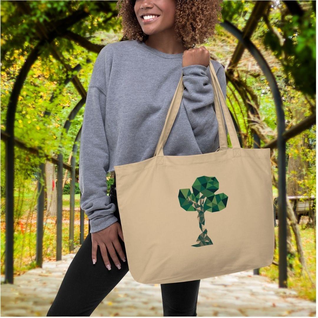 Organic Cotton Arbor Day Tote Large - GroveWisdom