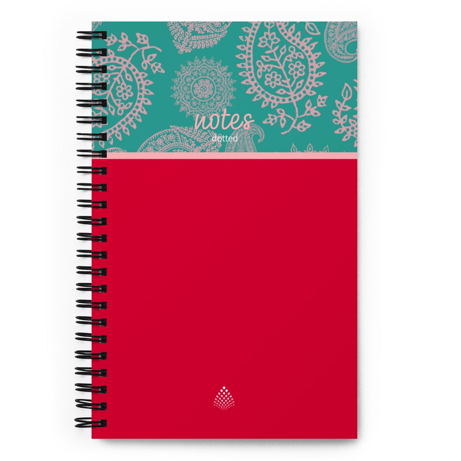 Paisley Color Block Spiral notebook - GroveWisdom