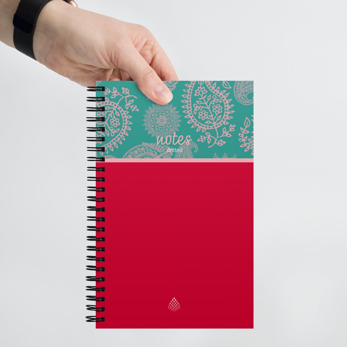 Paisley Color Block Spiral notebook - GroveWisdom