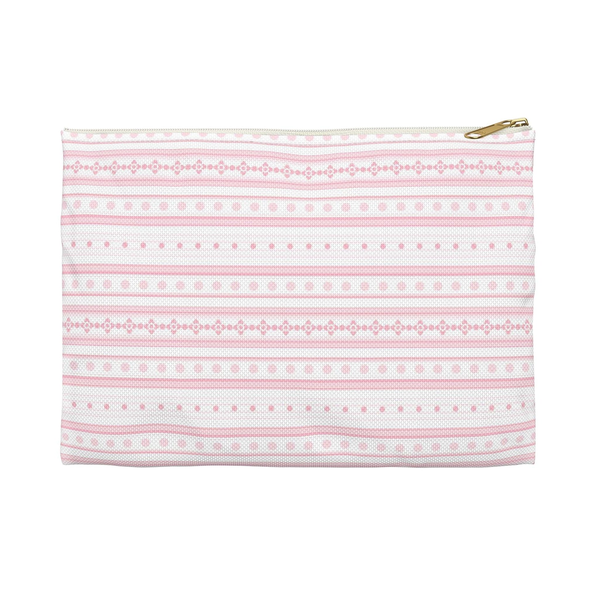 Pink Stitches Accessory Pouch - GroveWisdom