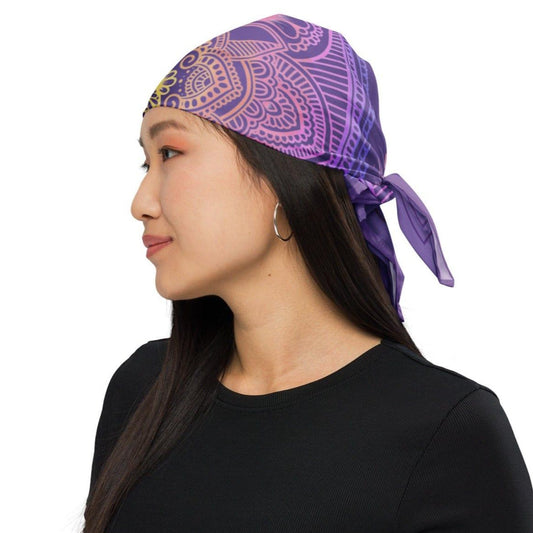 Purple Mandala Bandana - GroveWisdom