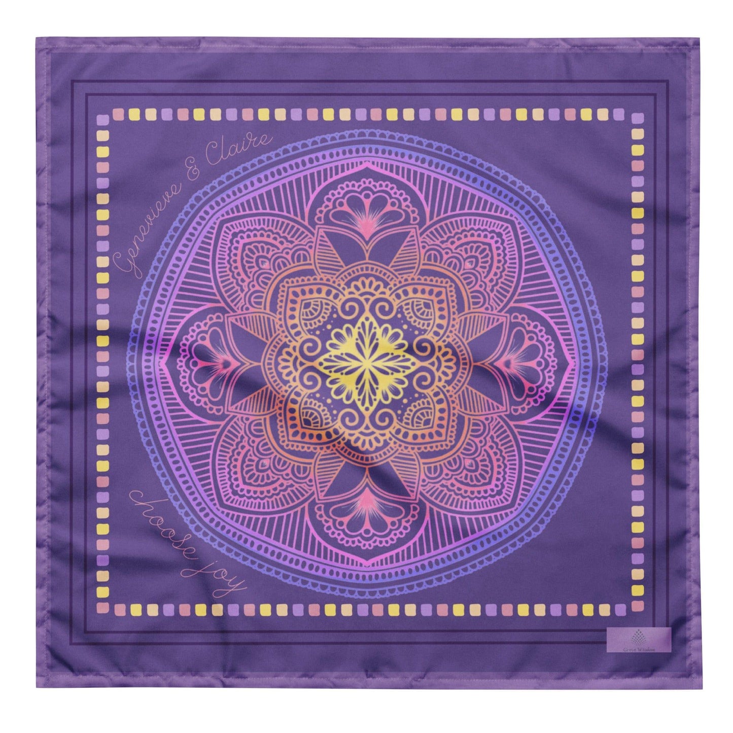 Purple Mandala Bandana - GroveWisdom