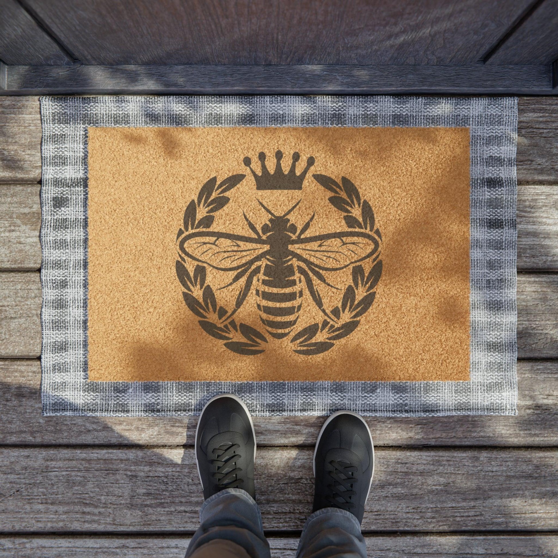 Queen Bee Coronation Coir Doormat - GroveWisdom