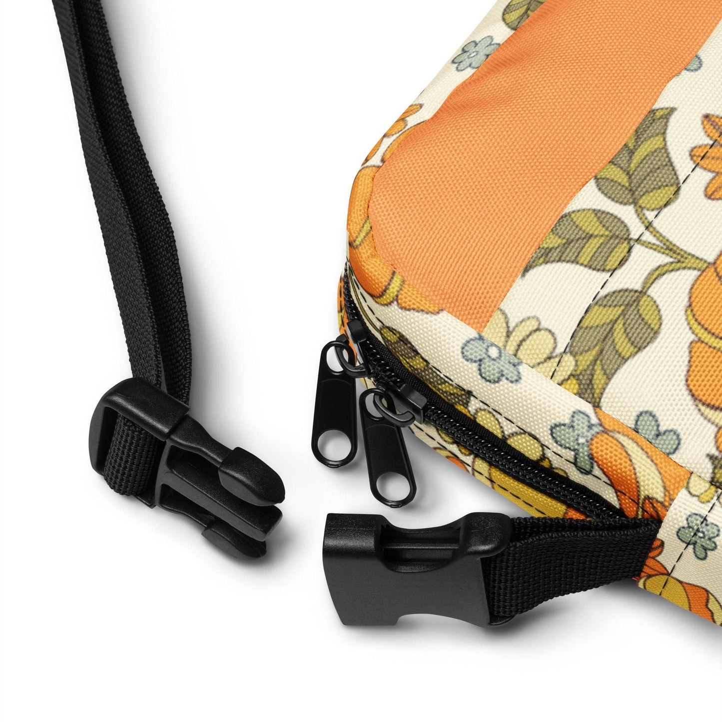 Retro Flowers Utility crossbody bag - GroveWisdom