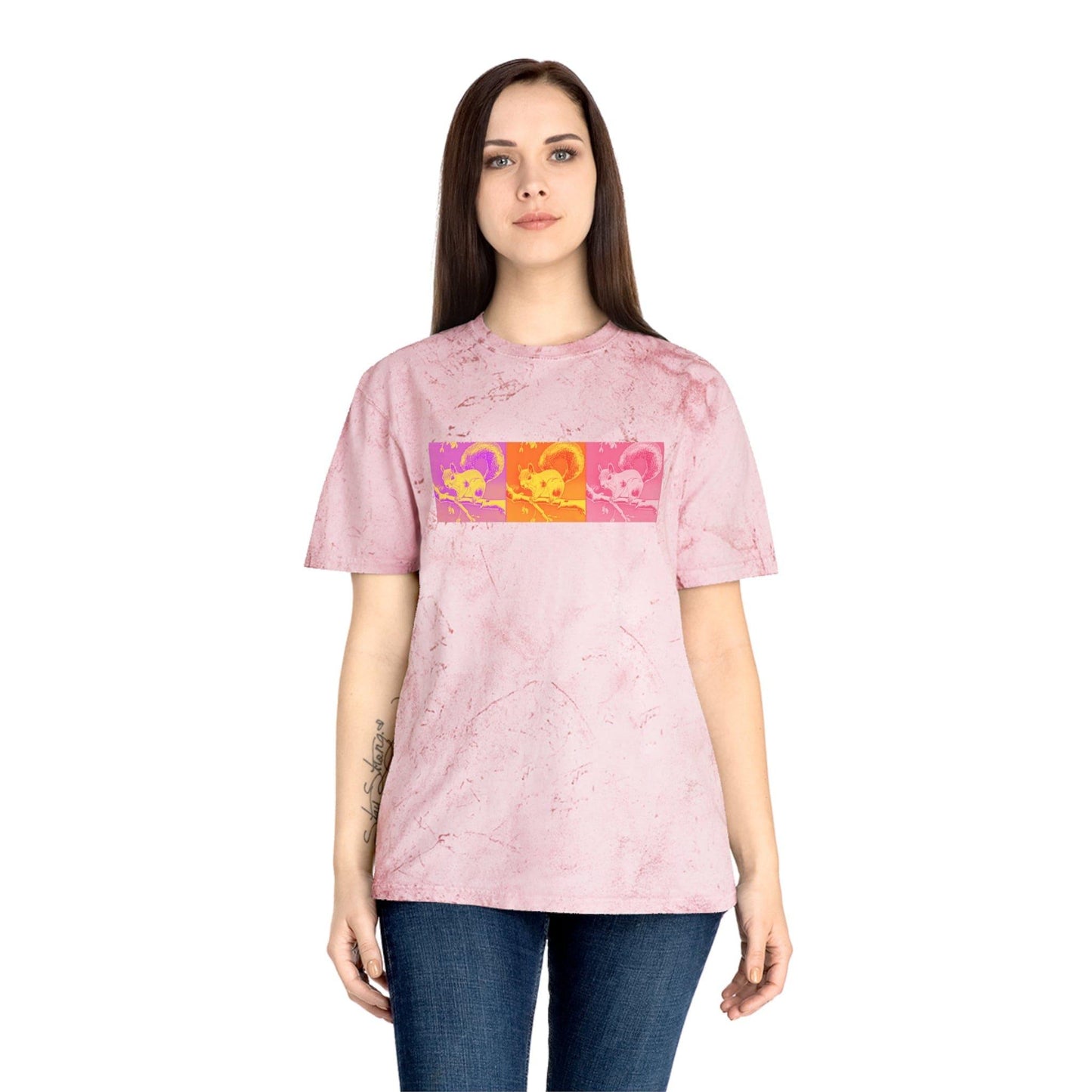 Rockstar Squirrel Unisex Color Blast T-Shirt - GroveWisdom