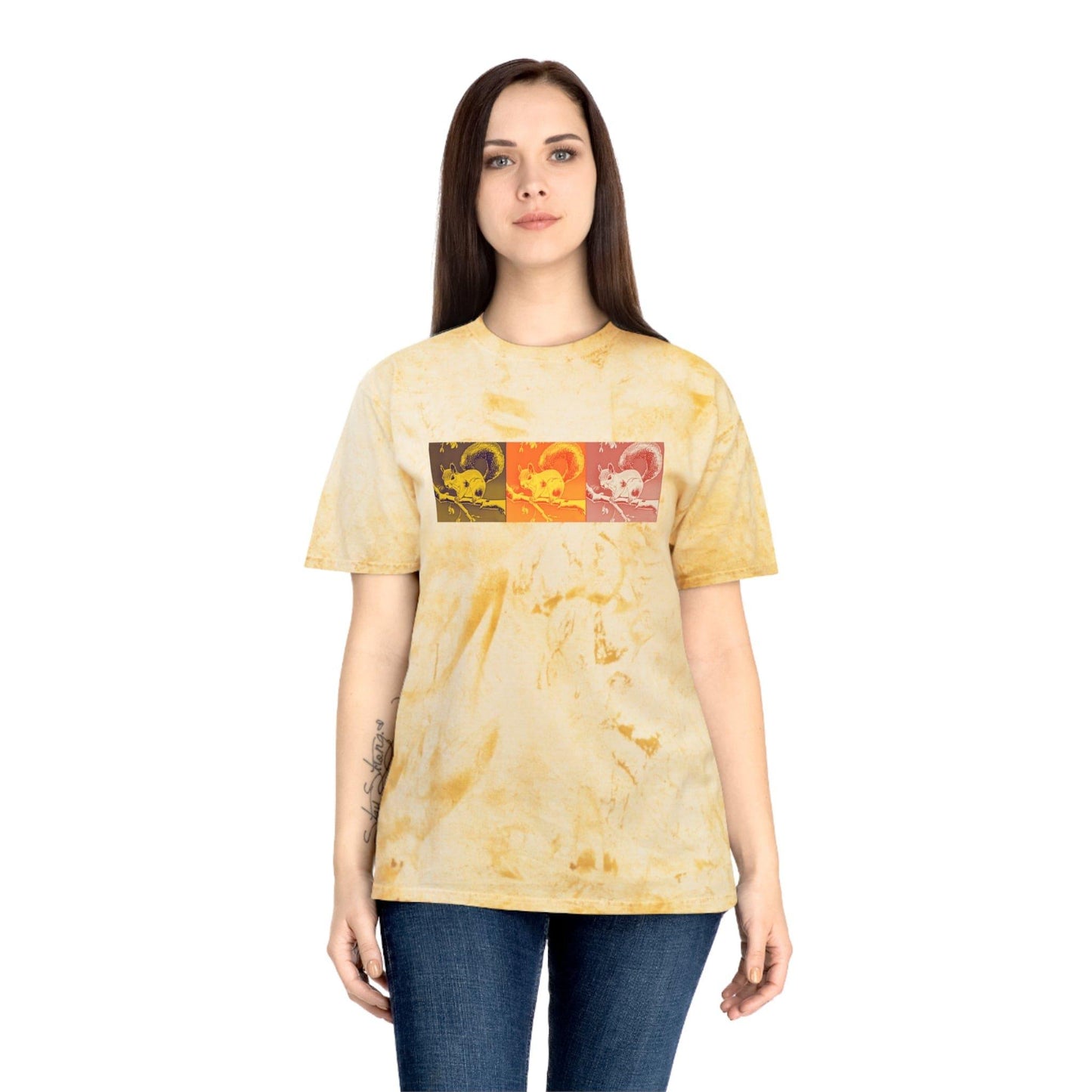 Rockstar Squirrel Unisex Color Blast T-Shirt - GroveWisdom