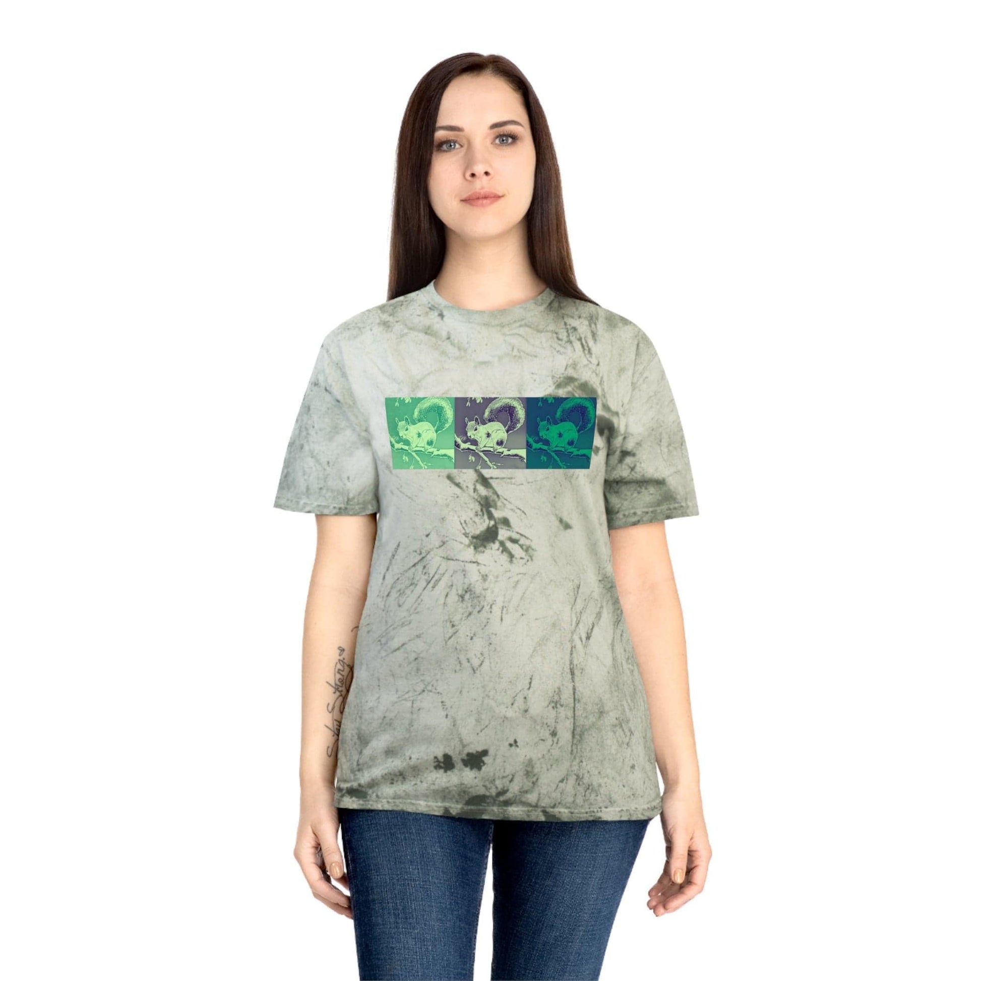 Rockstar Squirrel Unisex Color Blast T-Shirt - GroveWisdom