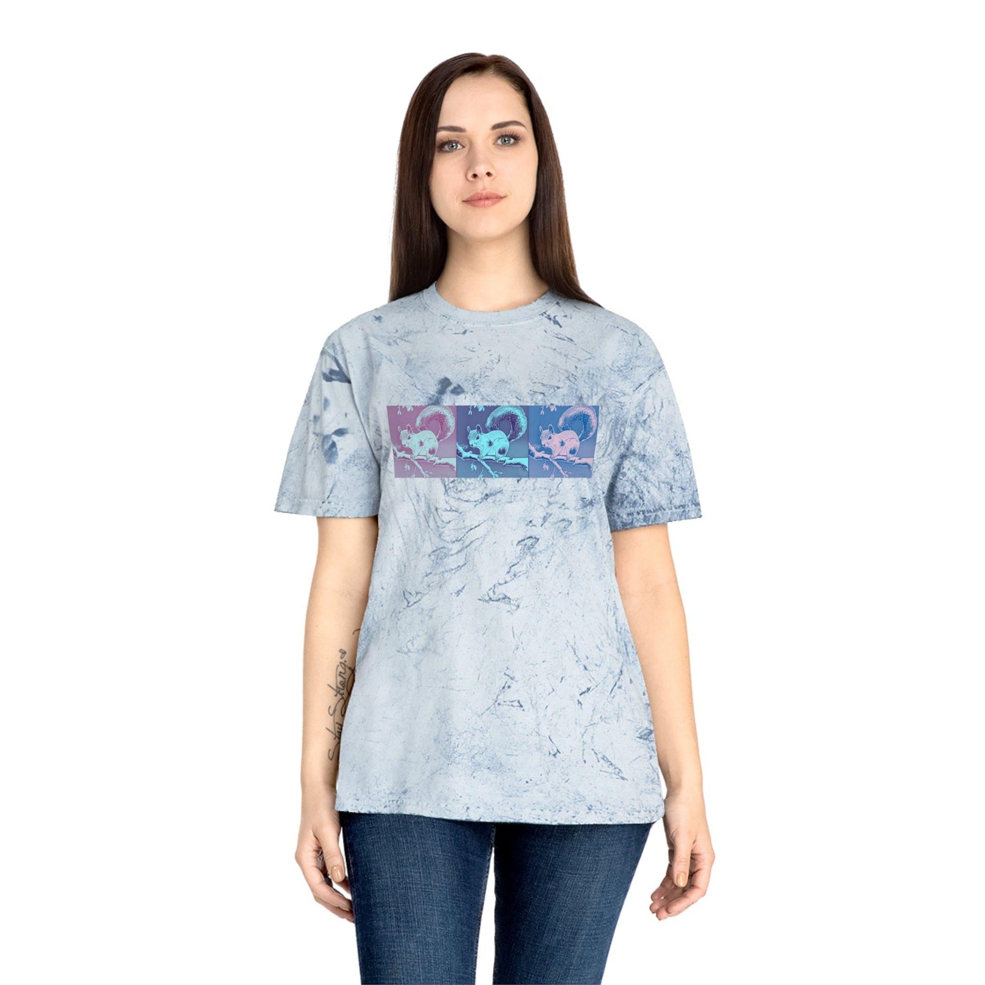 Rockstar Squirrel Unisex Color Blast T-Shirt - GroveWisdom