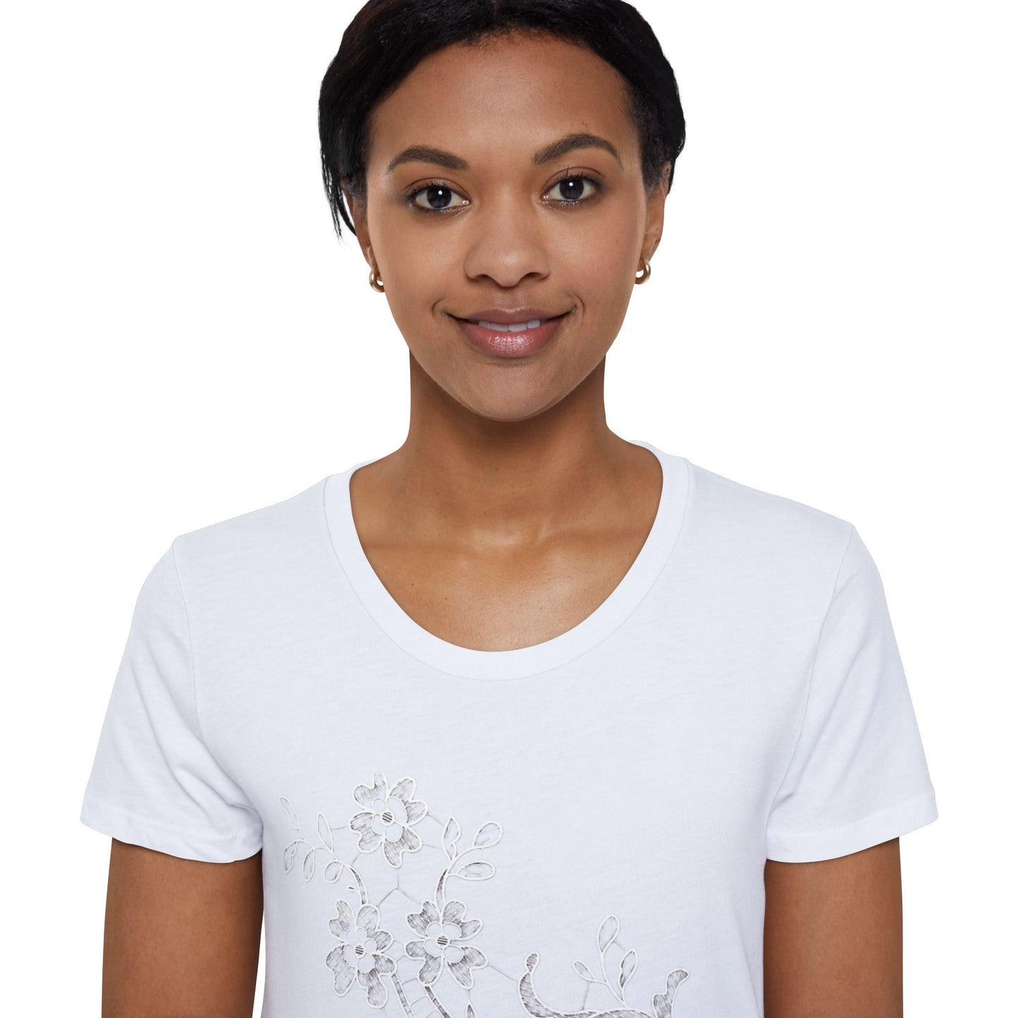 Rose Lace Organic Tee - GroveWisdom