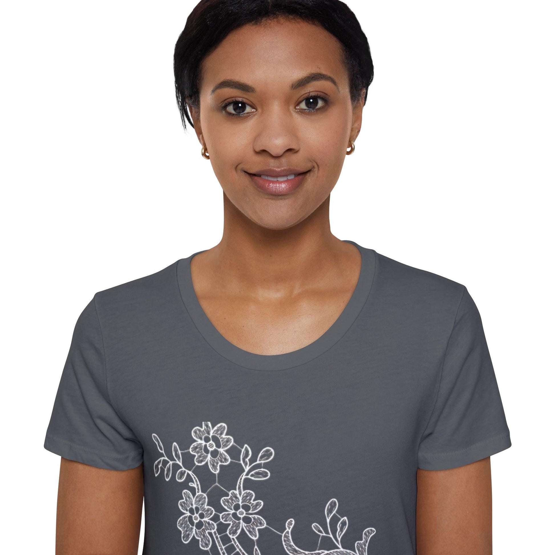 Rose Lace Organic Tee - GroveWisdom