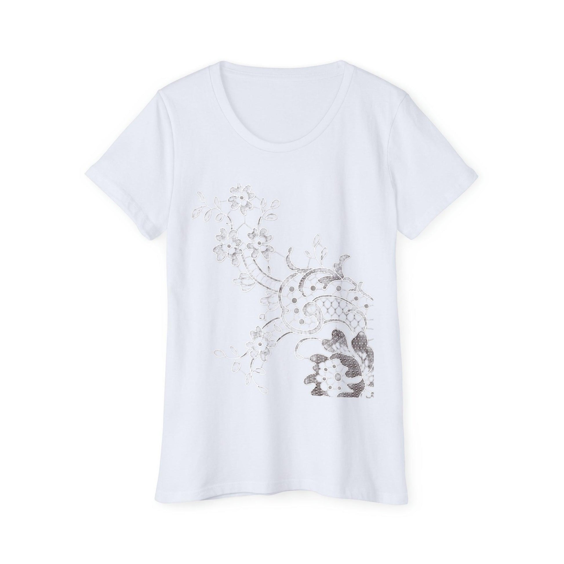 Rose Lace Organic Tee - GroveWisdom