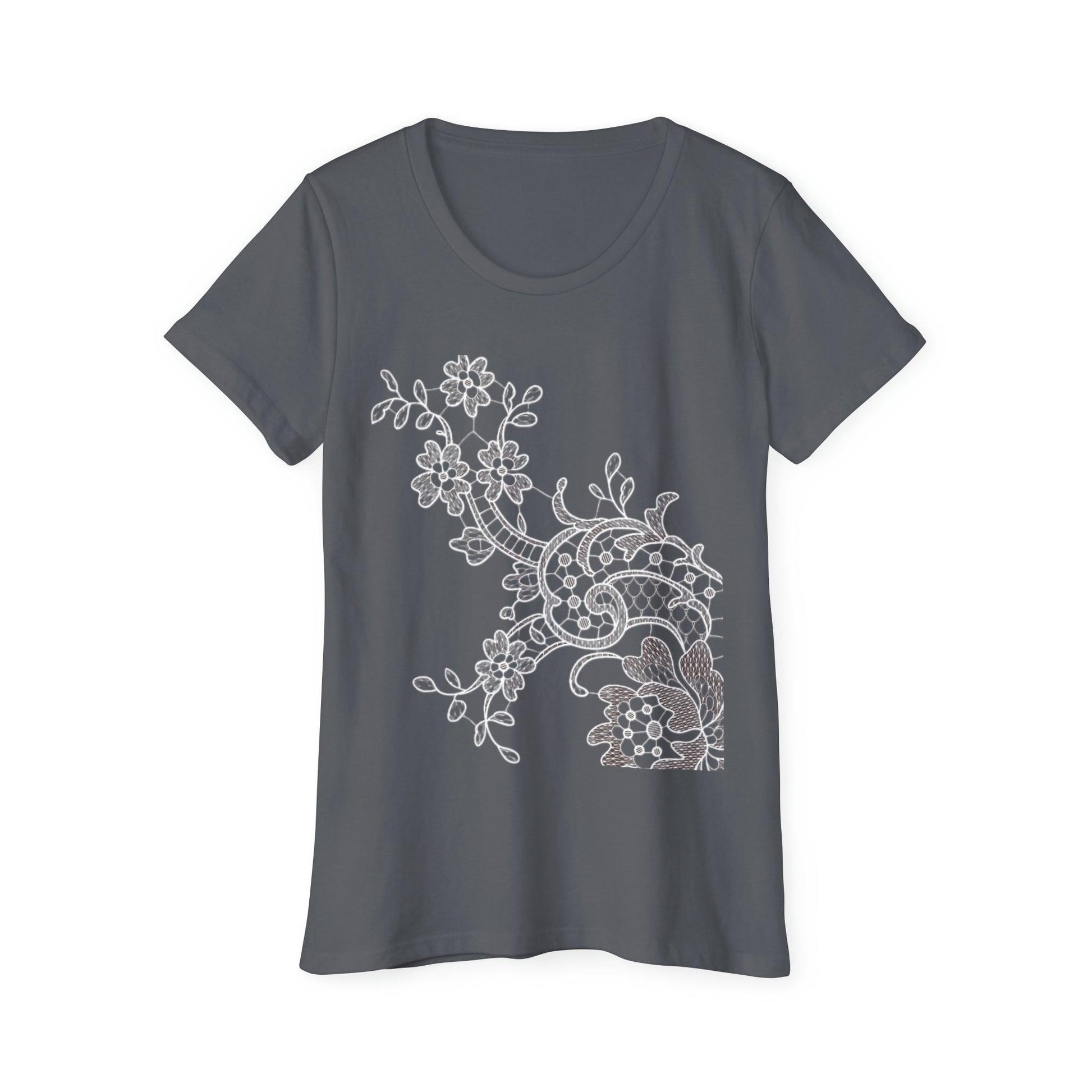 Rose Lace Organic Tee - GroveWisdom