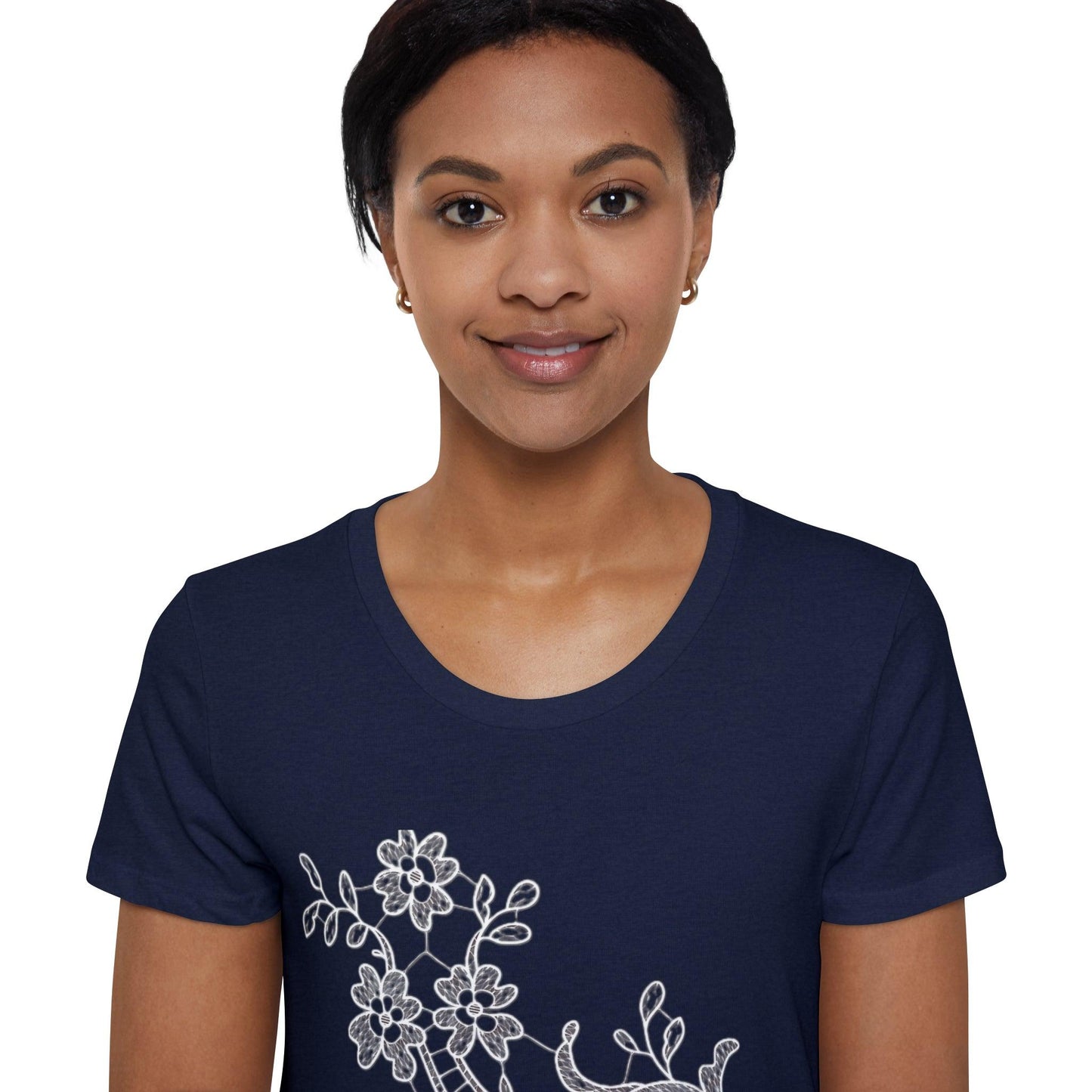 Rose Lace Organic Tee - GroveWisdom