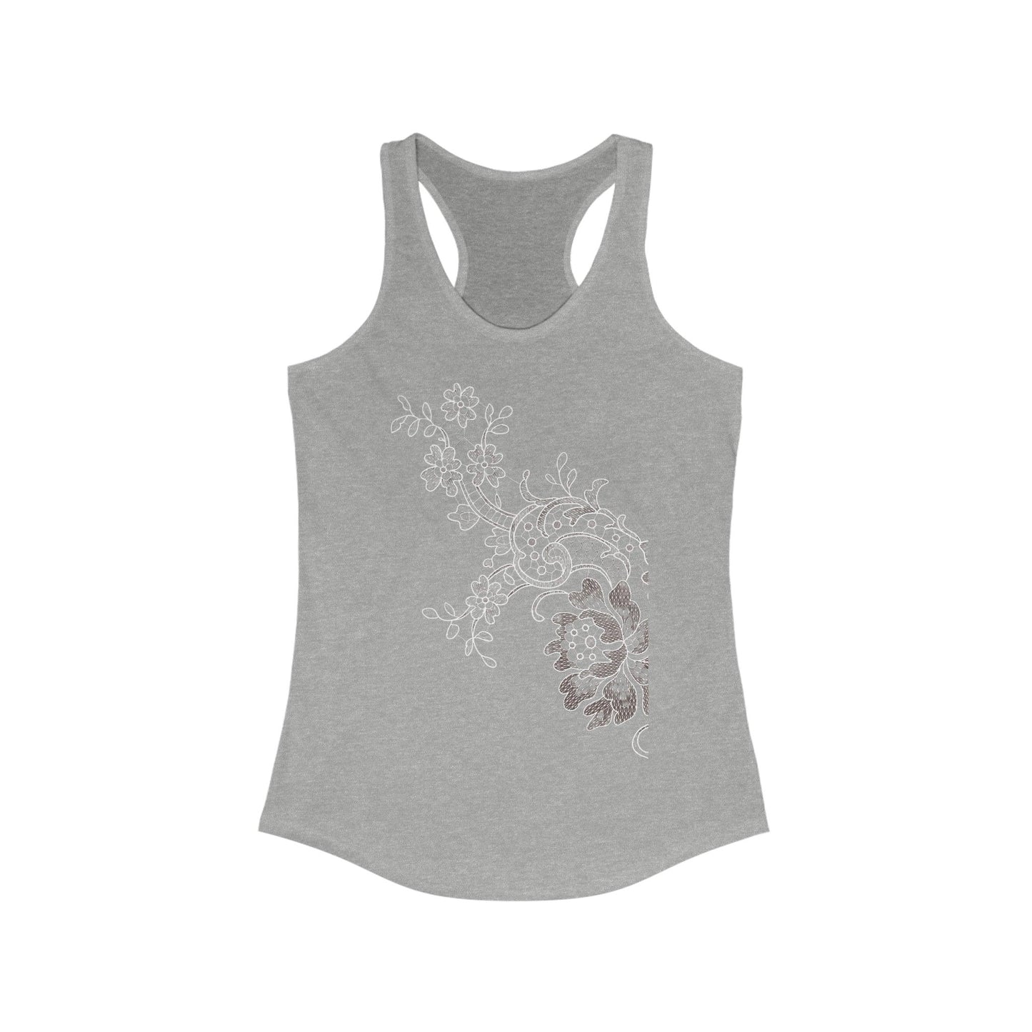 Rose Lace Racerback Tank - GroveWisdom