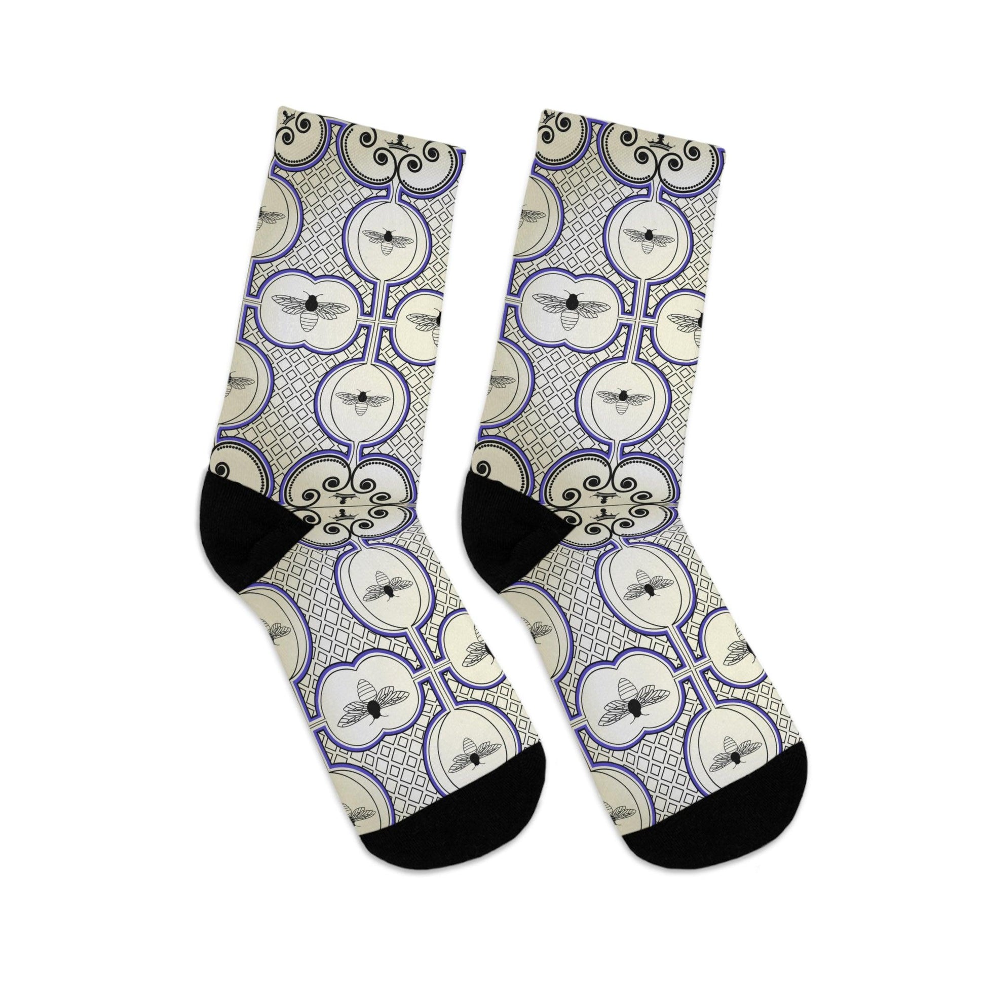 Royal Bees Recycled Poly Socks - GroveWisdom