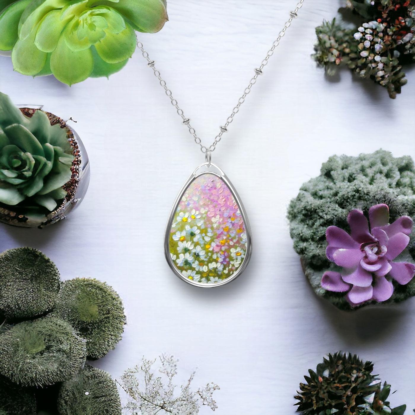 Spring Daisies Everyday Necklace - GroveWisdom