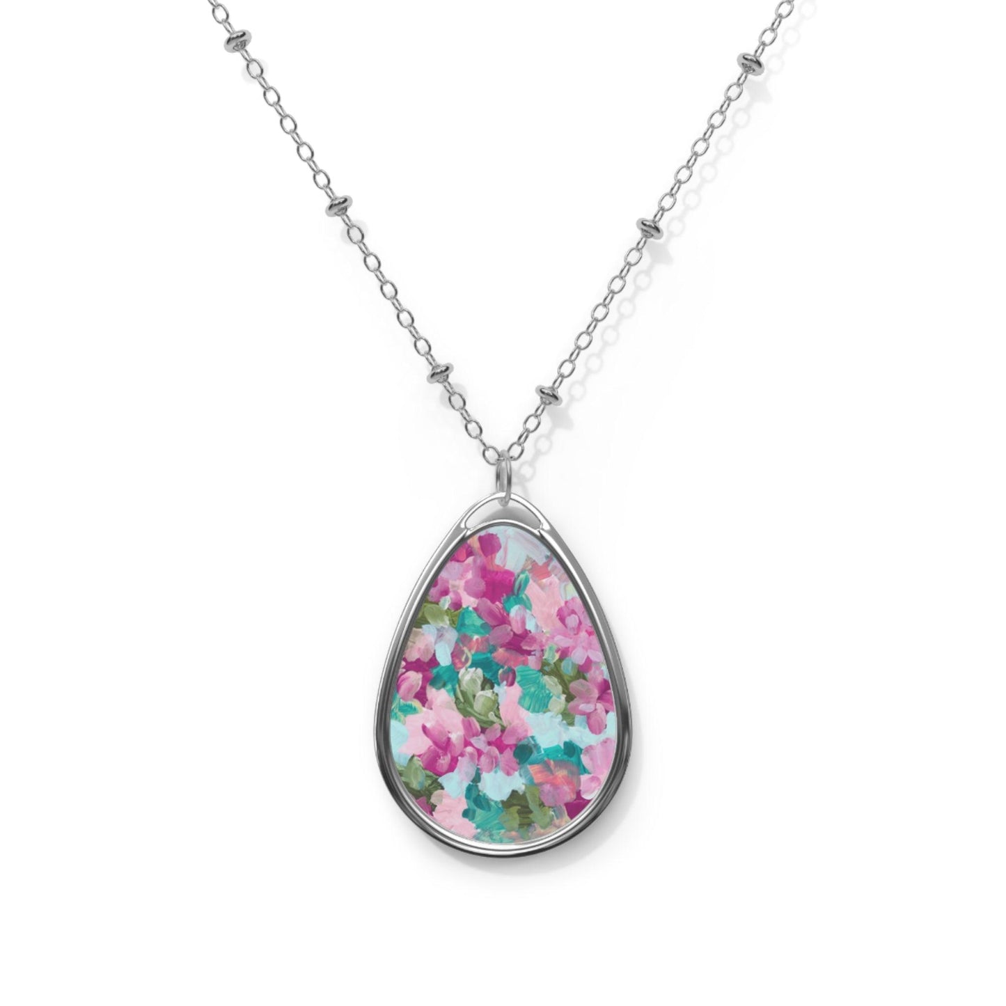 Wildflower Oval Necklace - GroveWisdom