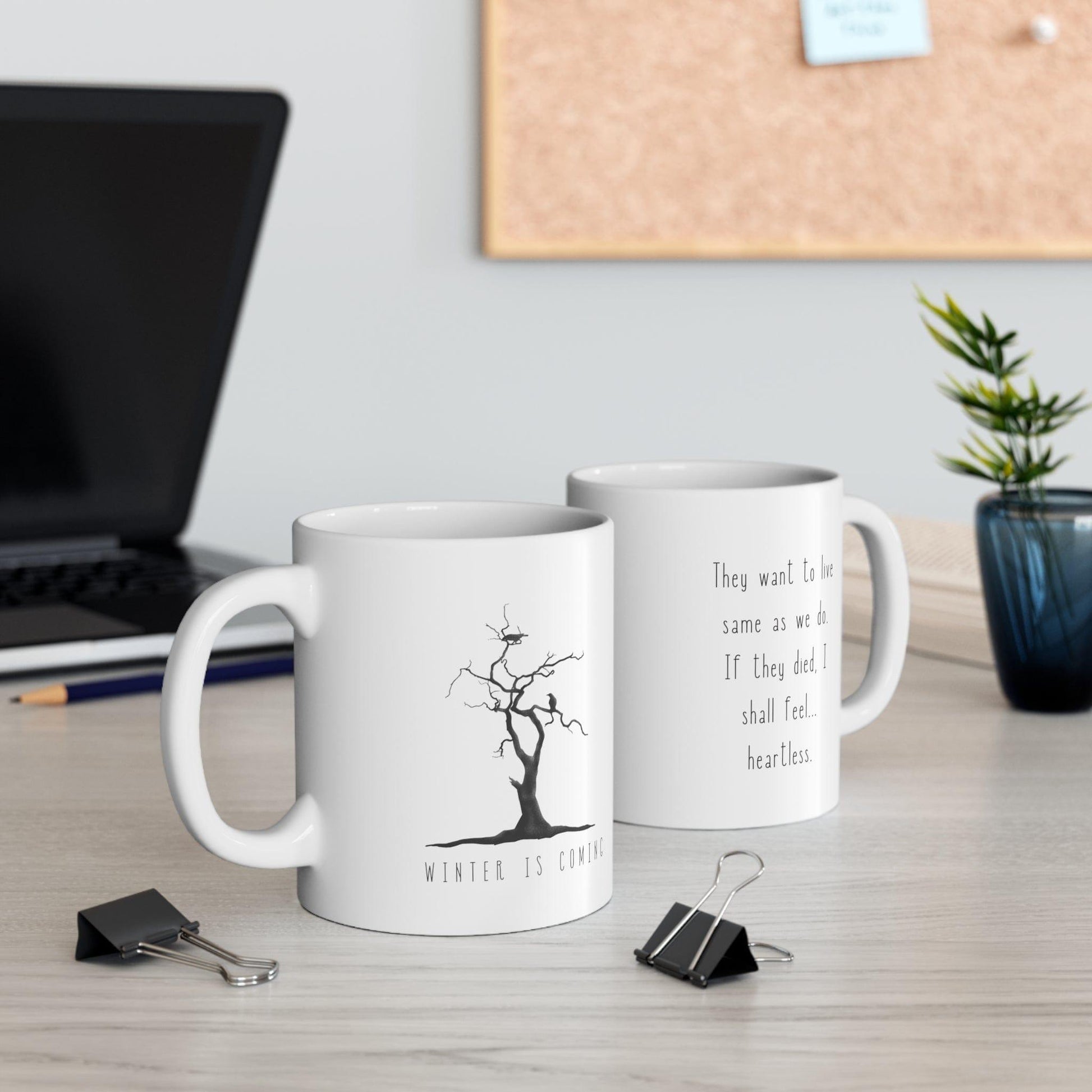 Winter is Coming Ceramic Mug 11oz - GroveWisdom