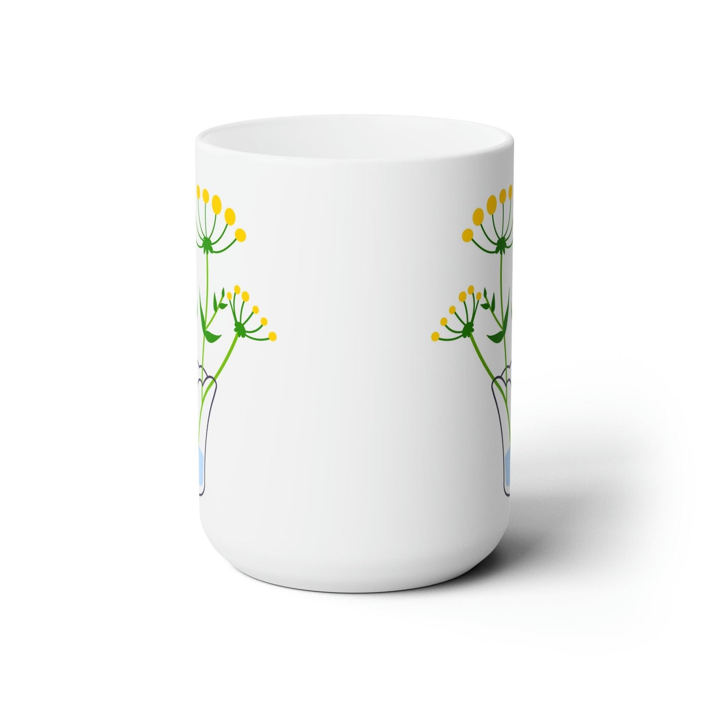 Yarrow Ceramic Mug 15oz - GroveWisdom