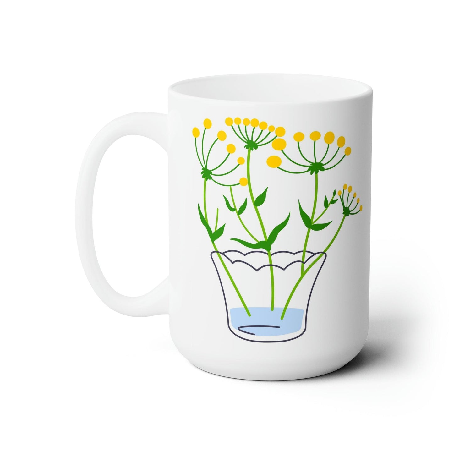 Yarrow Ceramic Mug 15oz - GroveWisdom