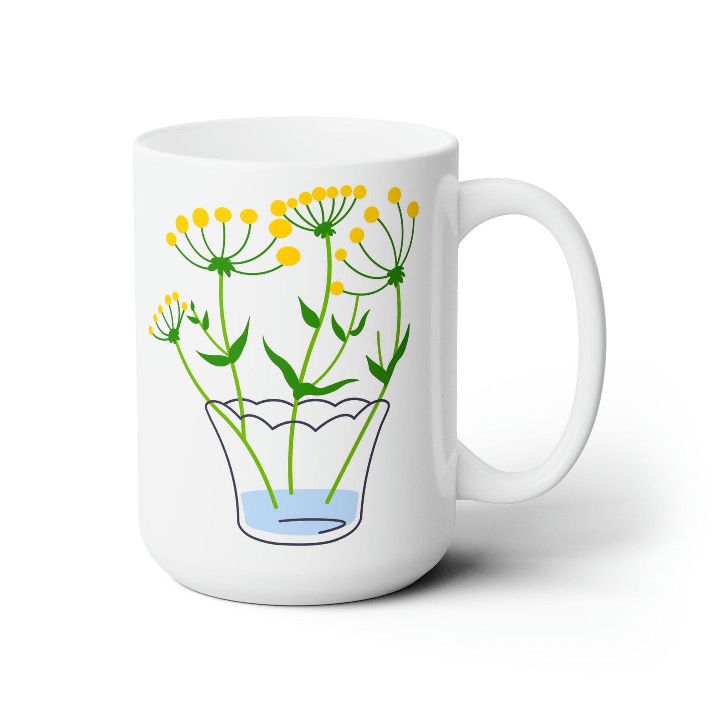 Yarrow Ceramic Mug 15oz - GroveWisdom