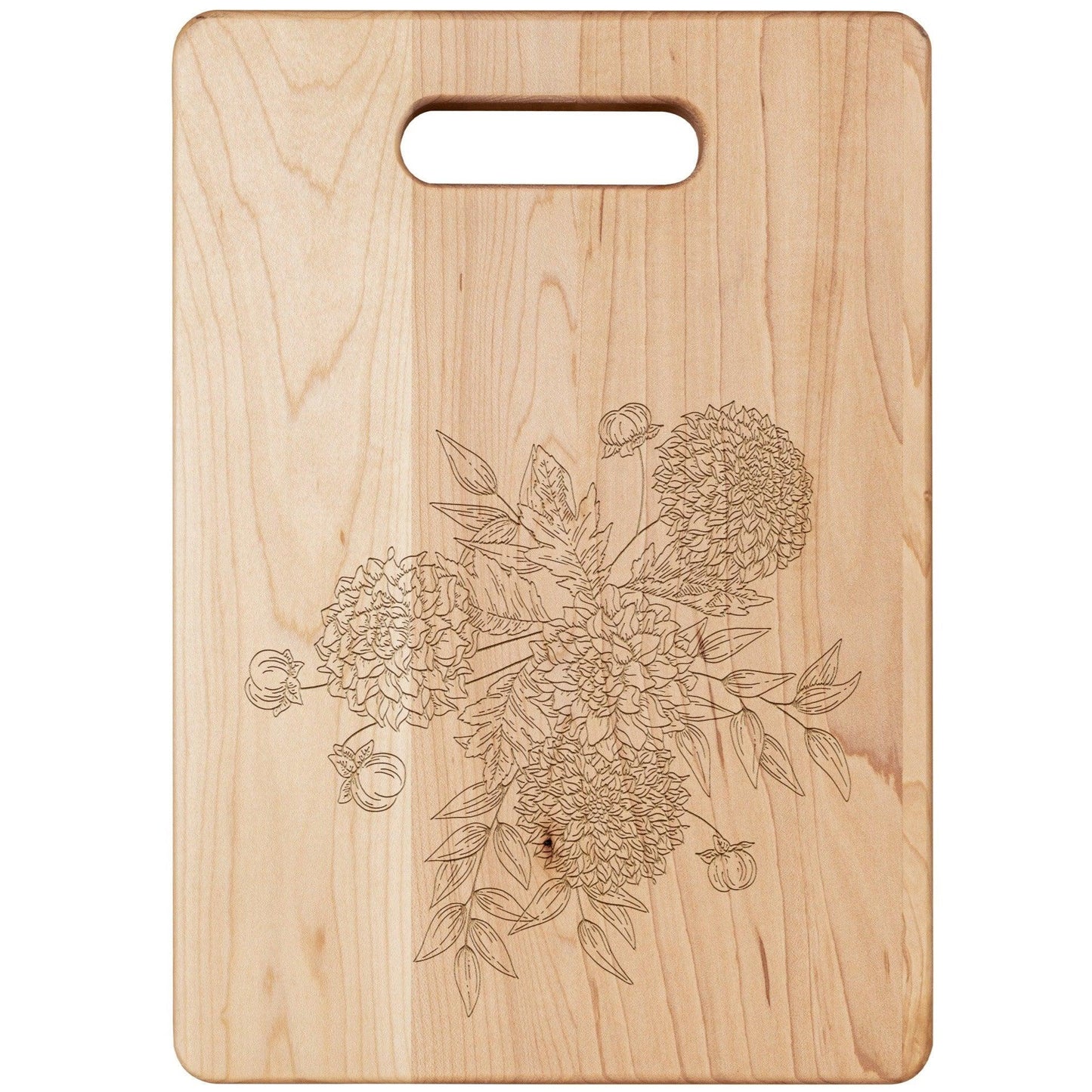 Zinnia Bouquet Maple Cutting Board - GroveWisdom